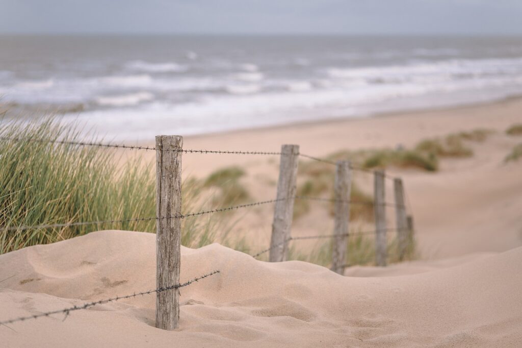 beach, sea, twilight